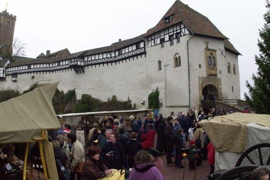 Weihnachtsmarkt auf der Wartburg - vor 20 Jahren.