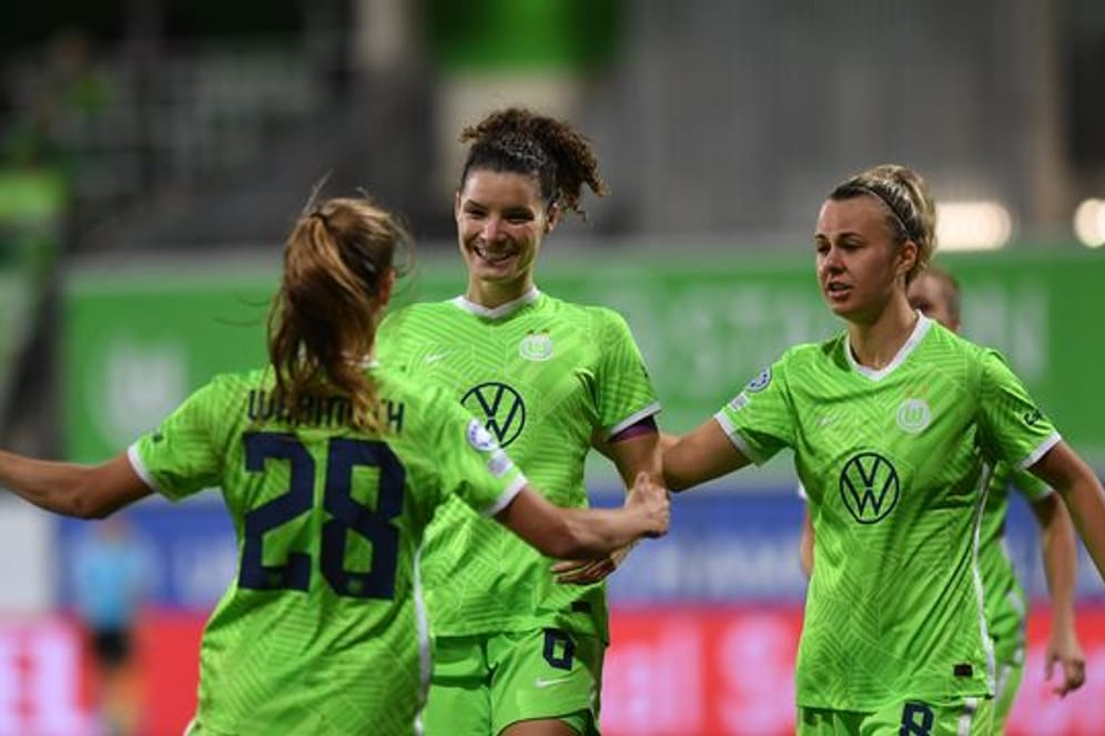 Erzielte den Ausgleich zum 1:1 gegen Juve: Wolfsburgs Lena Lattwein.