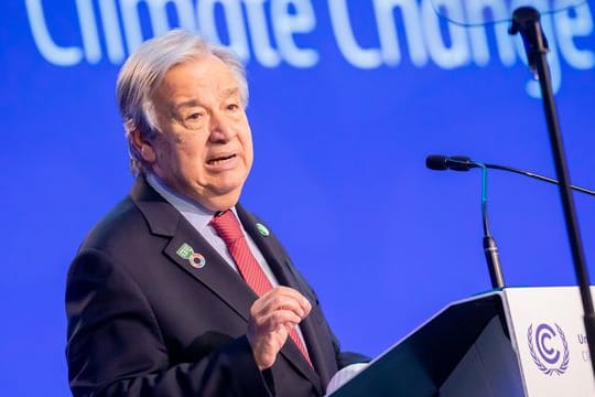 "Dies ist der wichtigste Kampf unseres Lebens": UN-Generalsekretär Antonio Guterres.