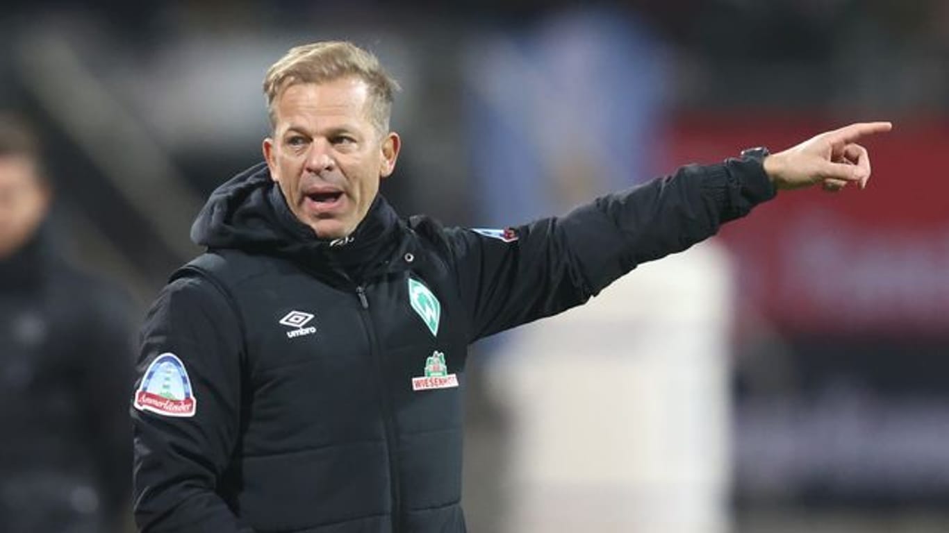 Hat bei Werder Bremen schon erste Kritiker auf den Plan gerufen: Trainer Markus Anfang.