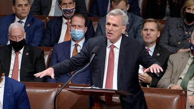 Kevin McCarthy sprach im US-Kongress über acht Stunden ohne Unterbrechung.