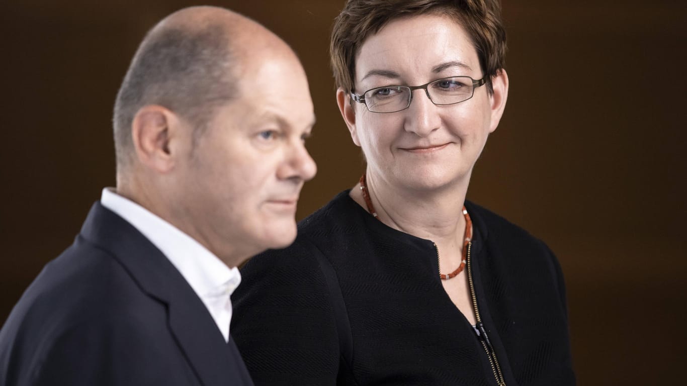 Olaf Scholz und Klara Geywitz: Die stellvertretende SPD-Bundesvorsitzende könnte Ministerin für Bildung und Forschung werden.