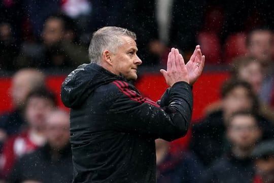 Manchester Uniteds Trainer Ole Gunnar Solskjaer bangt um seinen Job.
