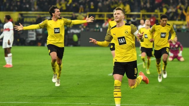Dank des Tors von Marco Reus bleibt der BVB an Bayern dran.