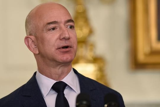 Jeff Bezos im Weißen Haus.