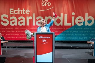 Anke Rehlinger (SPD), Wirtschaftsministerin im Saarland, wurde von den Delegierten auf Listenplatz 1 für die saarländische Landtagswahl gewählt.