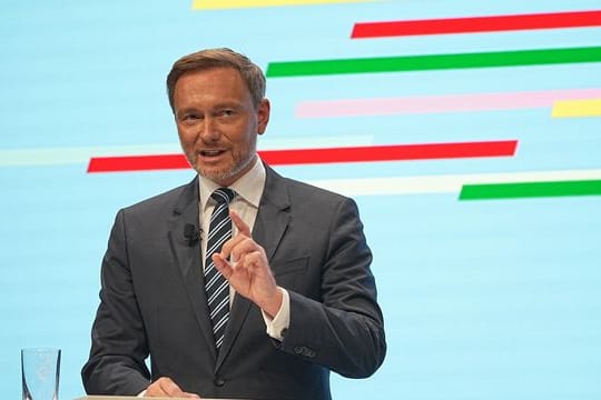 Christian Lindner bei der Vorstellung des Koalitionsvertrages.