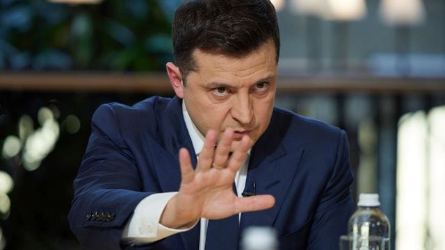 Wolodymyr Selenskyj, Präsident der Ukraine. Wolodymyr Selenskyj, Präsident der Ukraine.