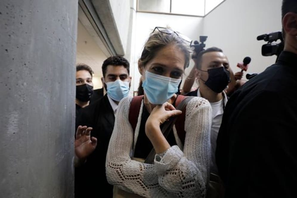 Aya Biran-Nirko, die Tante väterlicherseits des sechsjährigen Eitan Biran, nach einer Anhörung in Tel Aviv.
