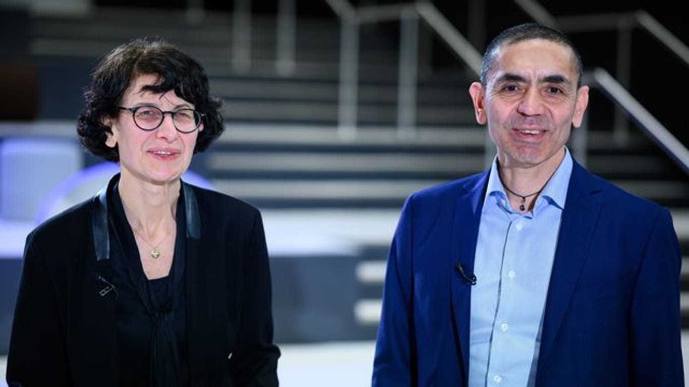 Ugur Sahin und seine Frau Özlem Türeci, die Gründer des Mainzer Corona-Impfstoff-Entwicklers Biontech.