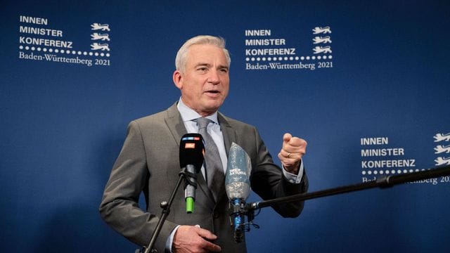 Baden-Württembergs Innenminister Thomas Strobl in Stuttgart.