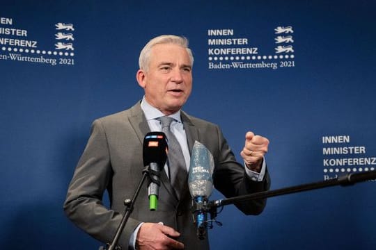 Baden-Württembergs Innenminister Thomas Strobl in Stuttgart.