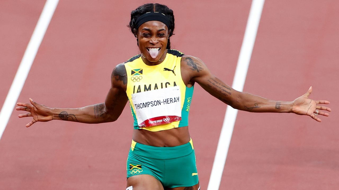Holte bei den Olympischen Spielen drei Goldmedaillen: Die jamaikanische Läuferin Elaine Thompson-Herah.