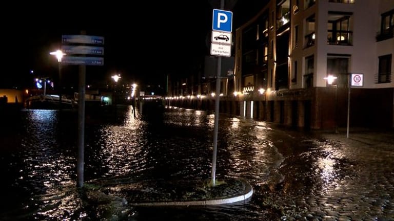 In Bremerhaven kam es zu Überschwemmungen.