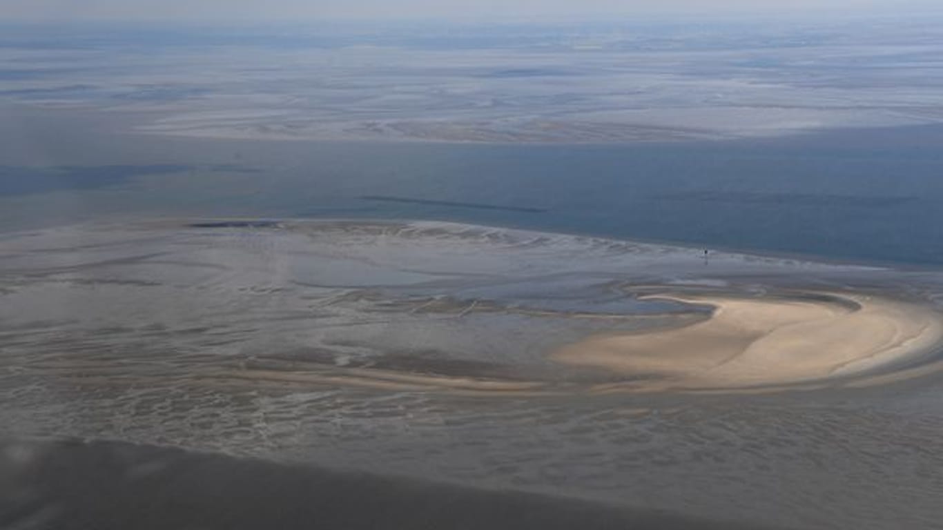 Blick auf das Wattenmeer in der Nordsee (Symbolbild): Auf einer Sandbank wurde eine Leiche gefunden.