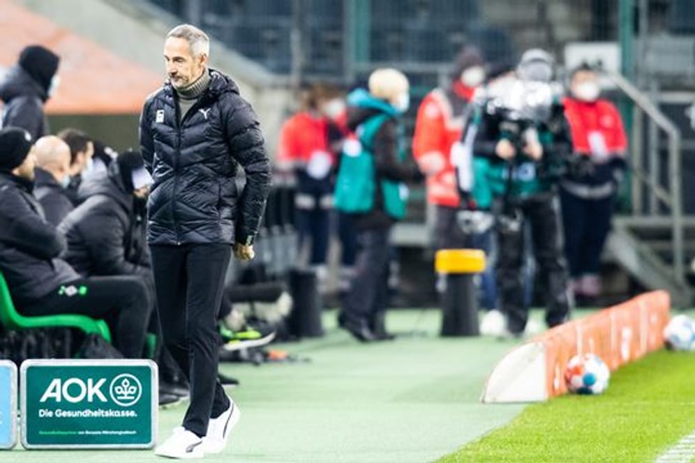 Trainer Adi Hütter kam im Sommer für 7,5 Millionen Euro nach Mönchengladbach.