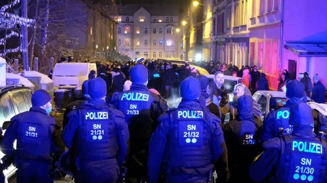 Auch hier in Freiberg kam es zu Protesten gegen die Corona-Maßnahmen der Regierung.