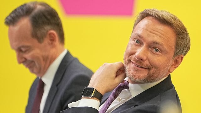 Christian Lindner (r) ist designierter Finanzminister, Volker Wissing wird Verkehrsminister.