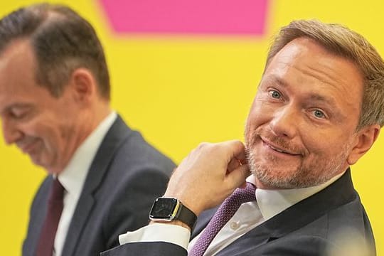 Christian Lindner (r) ist designierter Finanzminister, Volker Wissing wird Verkehrsminister.