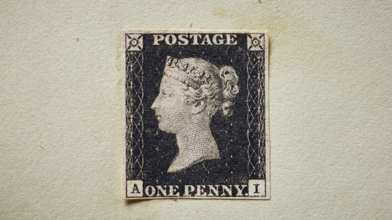 Die "Penny Black" von 1840 ist die vermutlich älteste Briefmarke der Welt.