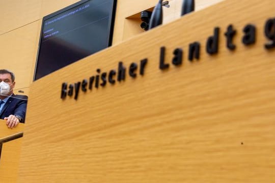 Ministerpräsident Markus Söder (CSU) im bayerischen Landtag.