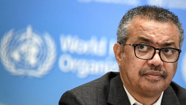 Tedros Adhanom Ghebreyesus, Generaldirektor der Weltgesundheitsorganisation (WHO), in Genf. Tedros Adhanom Ghebreyesus, Generaldirektor der Weltgesundheitsorganisation (WHO), in Genf.
