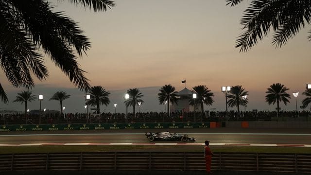 Lewis Hamilton beim Formel-1-Finale in Abu Dhabi im Jahr 2019.