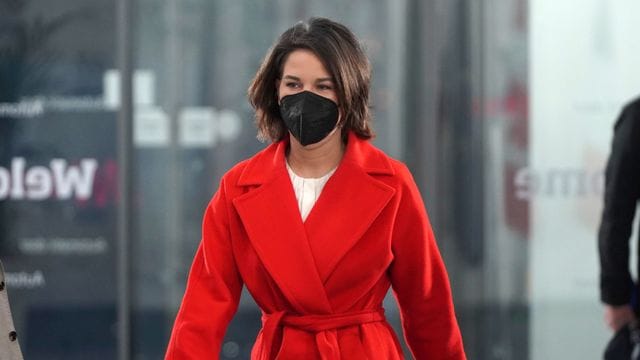 Bundesaußenministerin Annalena Baerbock in Liverpool.