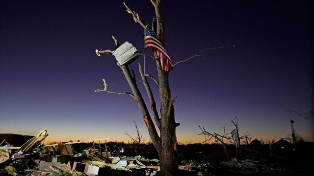 Von der Zerstörung gezeichnet: Mayfield in Kentucky.