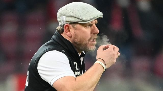 Hat auch die unteren Tabellenränge im Blick: Kölns Trainer Steffen Baumgart. Hat auch die unteren Tabellenränge im Blick: Kölns Trainer Steffen Baumgart.