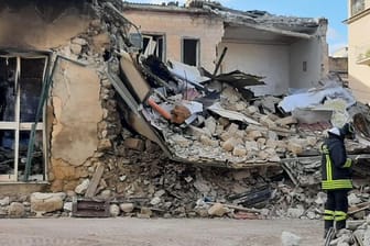 Nach einer Gasexplosion ist dieses Haus in Ravanusa eingestürzt.