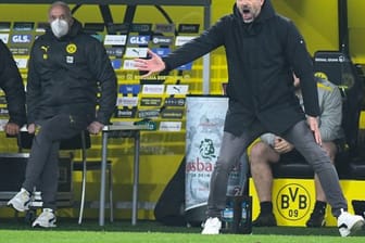 Regt sich nicht nur über das Spiel auf, sondern auch über die Experten-Kommentare von Didi Hamann: Dortmunds Trainer Marco Rose.