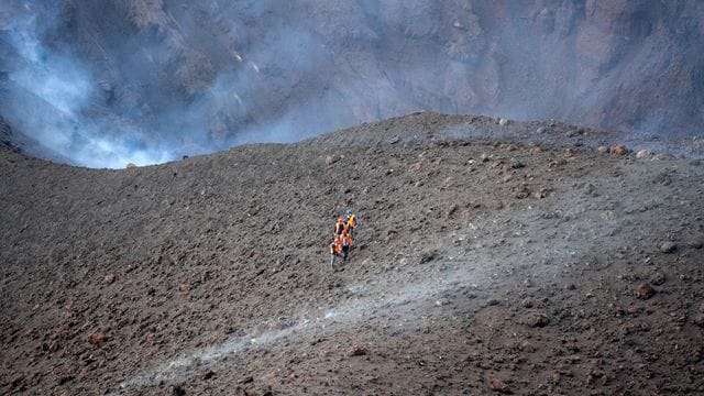 Der Vulkan auf La Palma verstummt langsam.