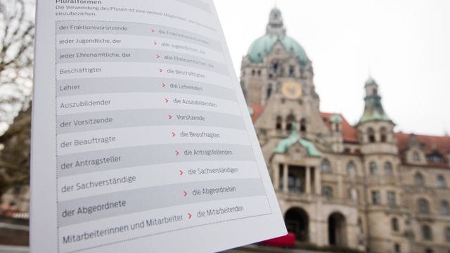 Ein Ausschnitt aus dem Flyer "Empfehlungen für eine geschlechtergerechte Verwaltungssprache". Ein Ausschnitt aus dem Flyer "Empfehlungen für eine geschlechtergerechte Verwaltungssprache".