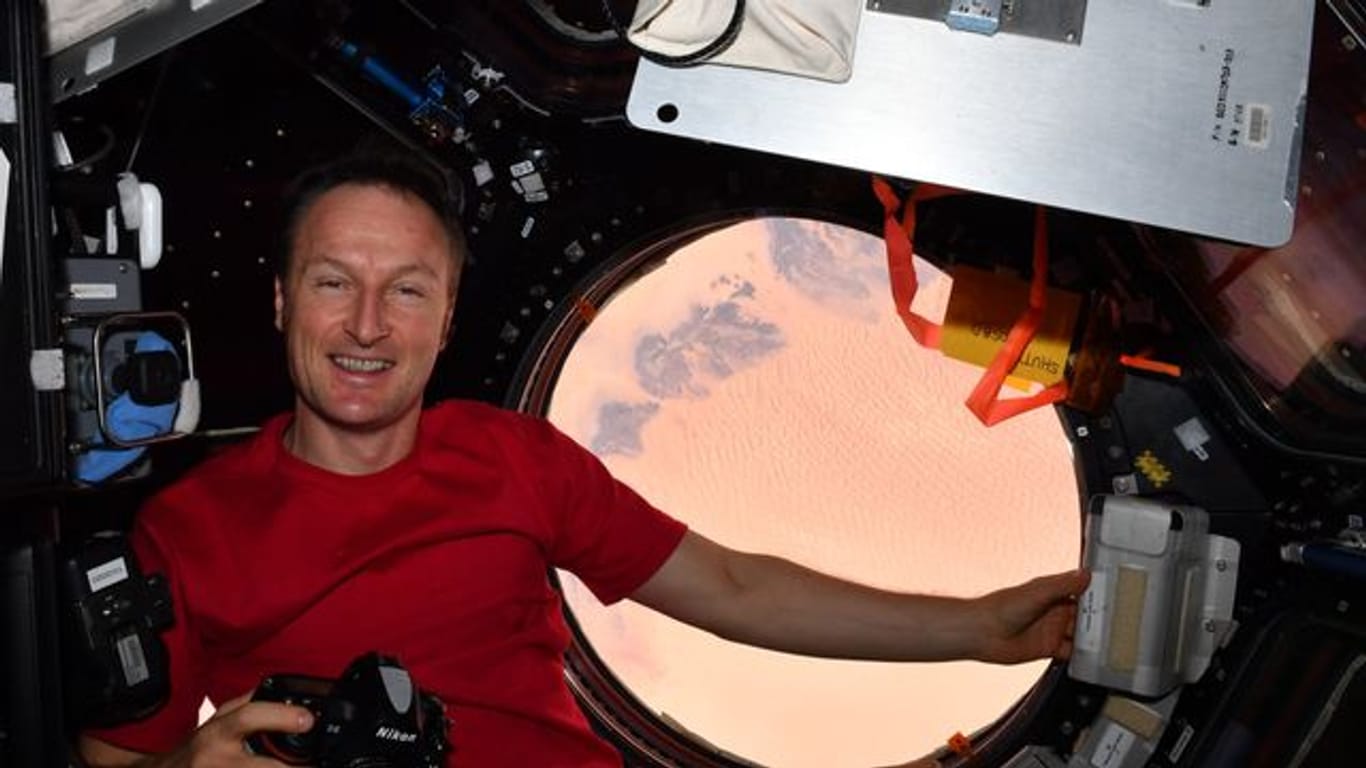 Matthias Mauerer, ESA Astronaut, an Bord der ISS.