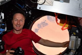 Matthias Mauerer, ESA Astronaut, an Bord der ISS.