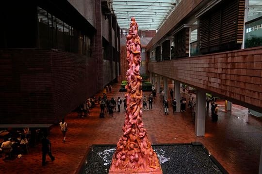 Die "Säule der Schande"-Statue, ein Denkmal für die Opfer des Tiananmen-Massakers von 1989, wurde abgebaut.