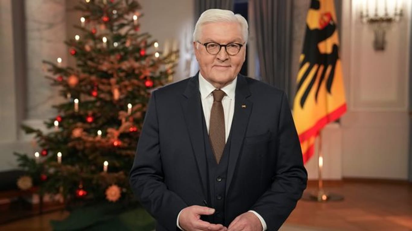 Bundespräsident Frank-Walter Steinmeier rief in seiner Weihnachtsansprache zum Zusammenhalt auf.