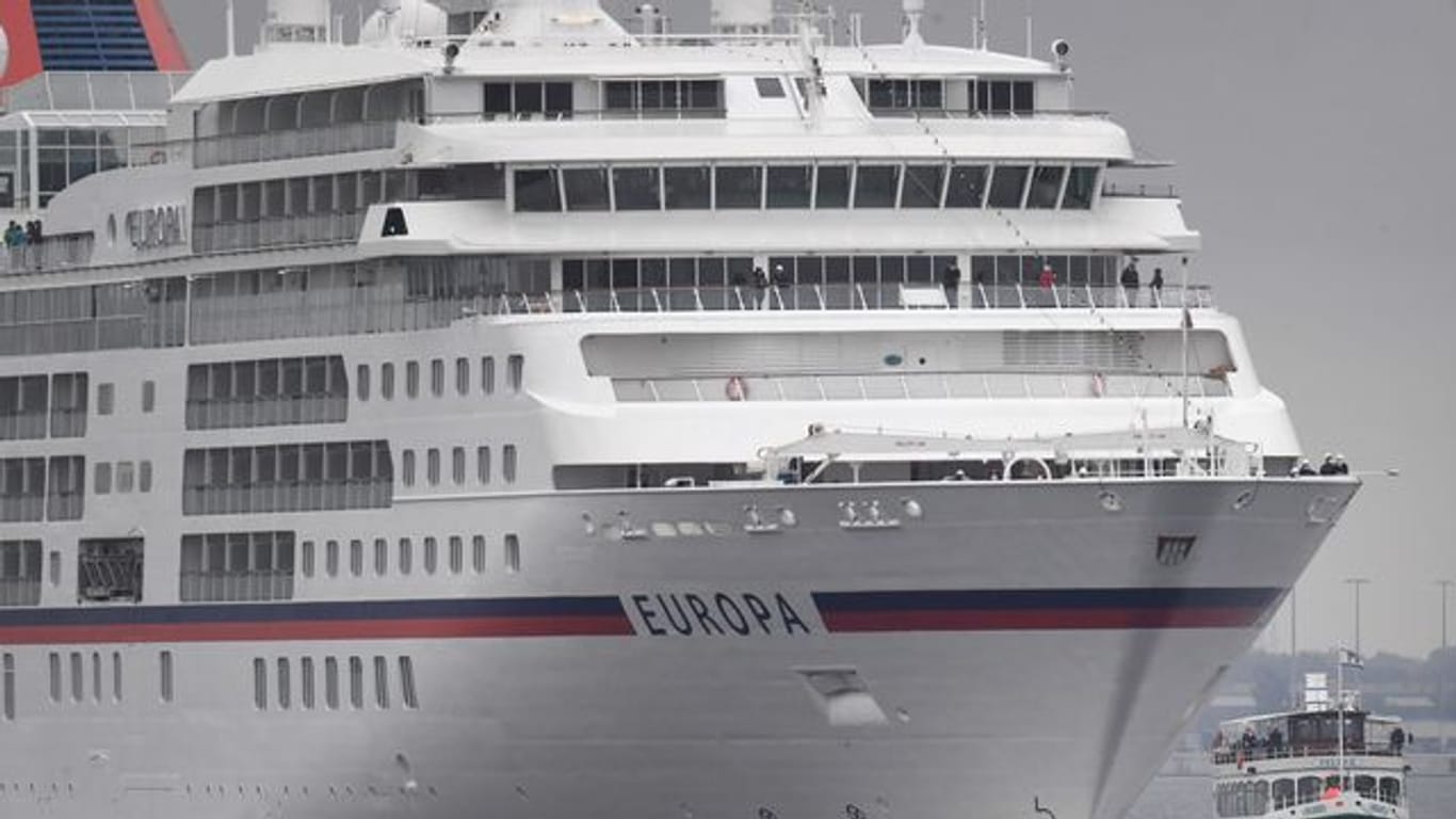 Der 198 Meter lange Luxusliner "Europa" der Reederei Hapag Lloyd Cruises.