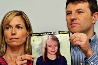 Kate und Gerry McCann, Eltern der verschwundenen Maddie, bei einem Such-Aufruf im Jahr 2012.
