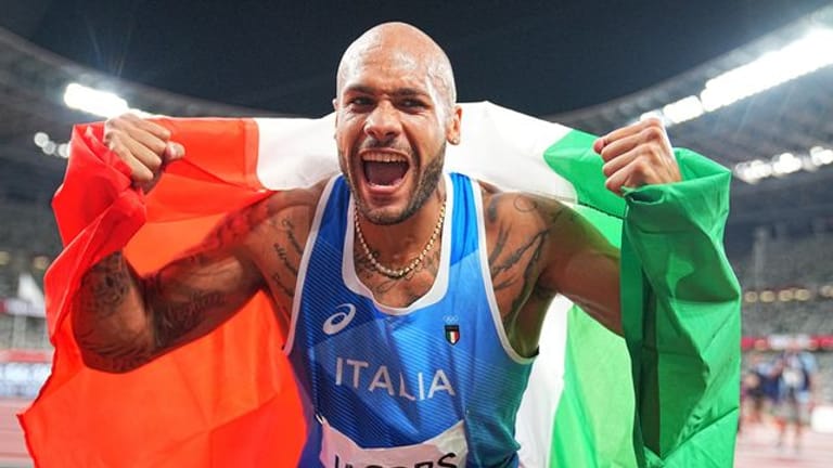 Sprint-Olympiasieger Marcell Lamont Jacobs aus Italien startet beim Hallen-Leichtathletik-Event in Berlin.