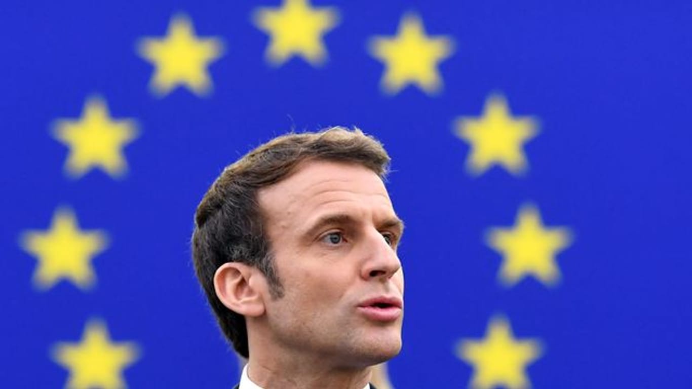 Emmanuel Macron stellt Frankreichs Prioritäten in der EU-Politik vor.