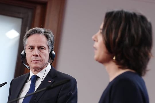 Bundesaußenministerin Annalena Baerbock und ihr us-amerikanischer Amtskollege Antony Blinken.