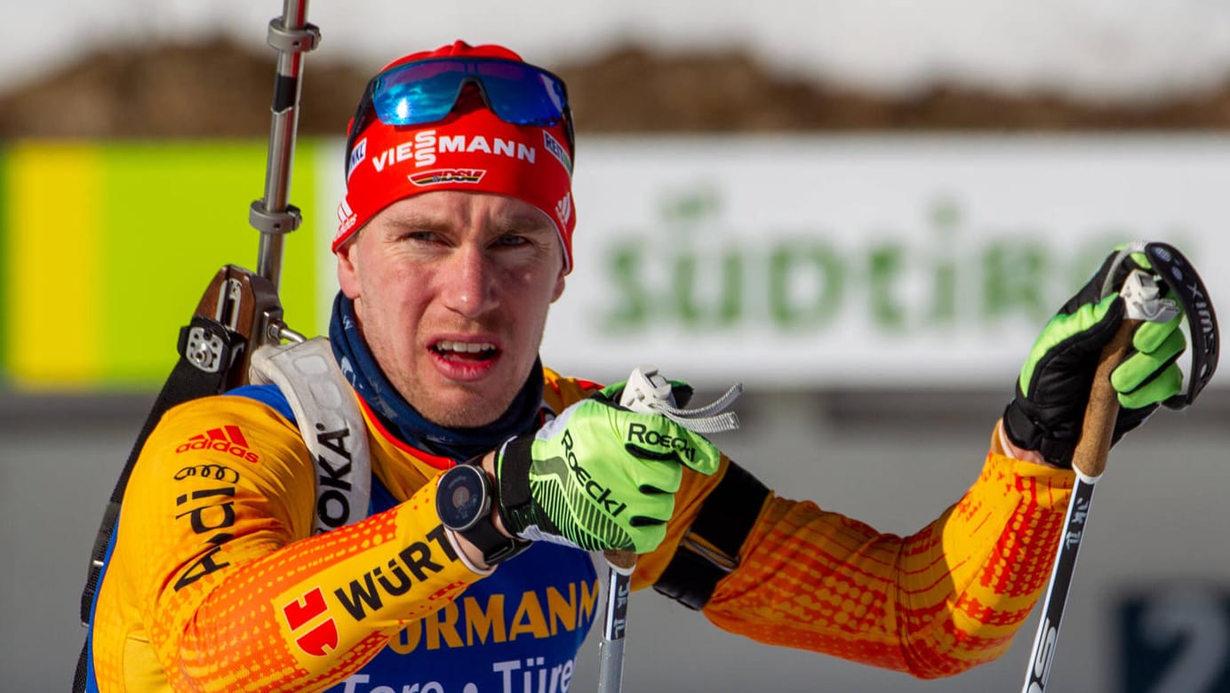 Der deutsche Biathlet Johannes Kühn ging beim Einzelrennen in Antholz nicht an den Start.