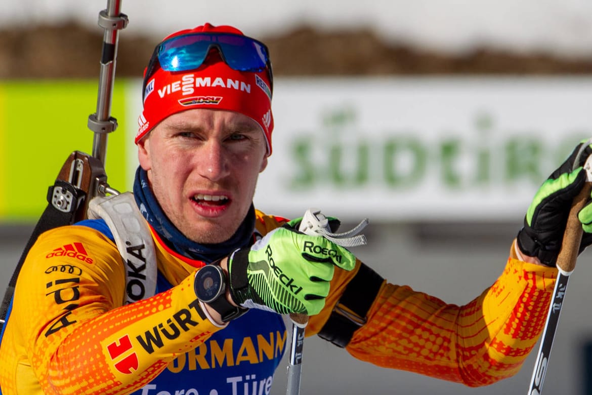 Der deutsche Biathlet Johannes Kühn ging beim Einzelrennen in Antholz nicht an den Start.