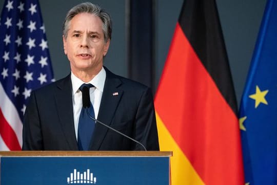 US-Außenminister Antony Blinken spricht bei einer Veranstaltung in Berlin.