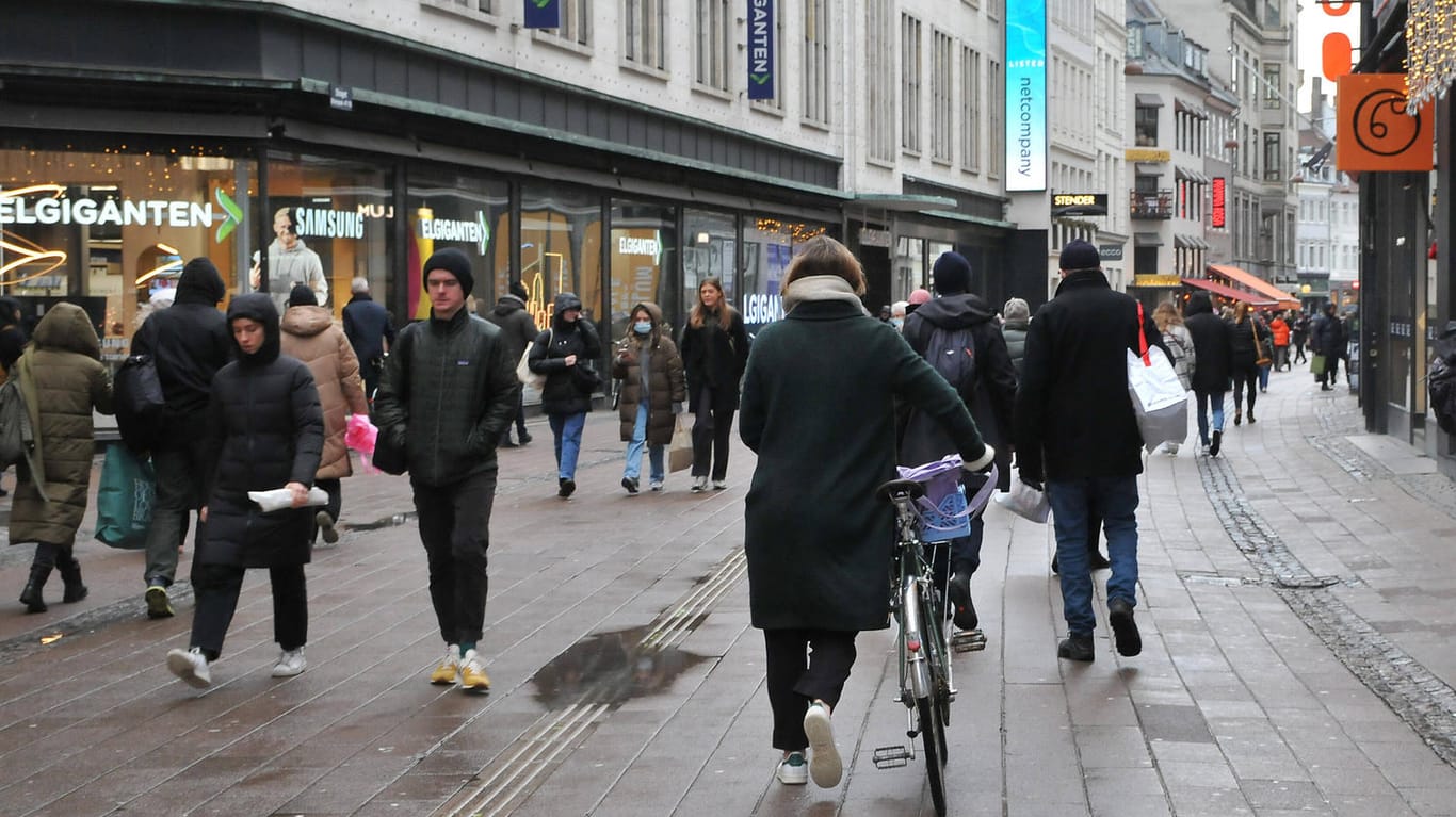 Innenstadt in Kopenhagen: Dänemark hebt fast alle Corona-Beschränkungen auf.