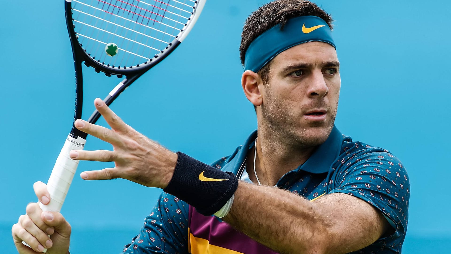 Juan Martin del Potro im Jahr 2019: Der Argentinier wird immer wieder von schweren Verletzungen zurückgeworfen. Juan Martin del Potro im Jahr 2019: Der Argentinier wird immer wieder von schweren Verletzungen zurückgeworfen.