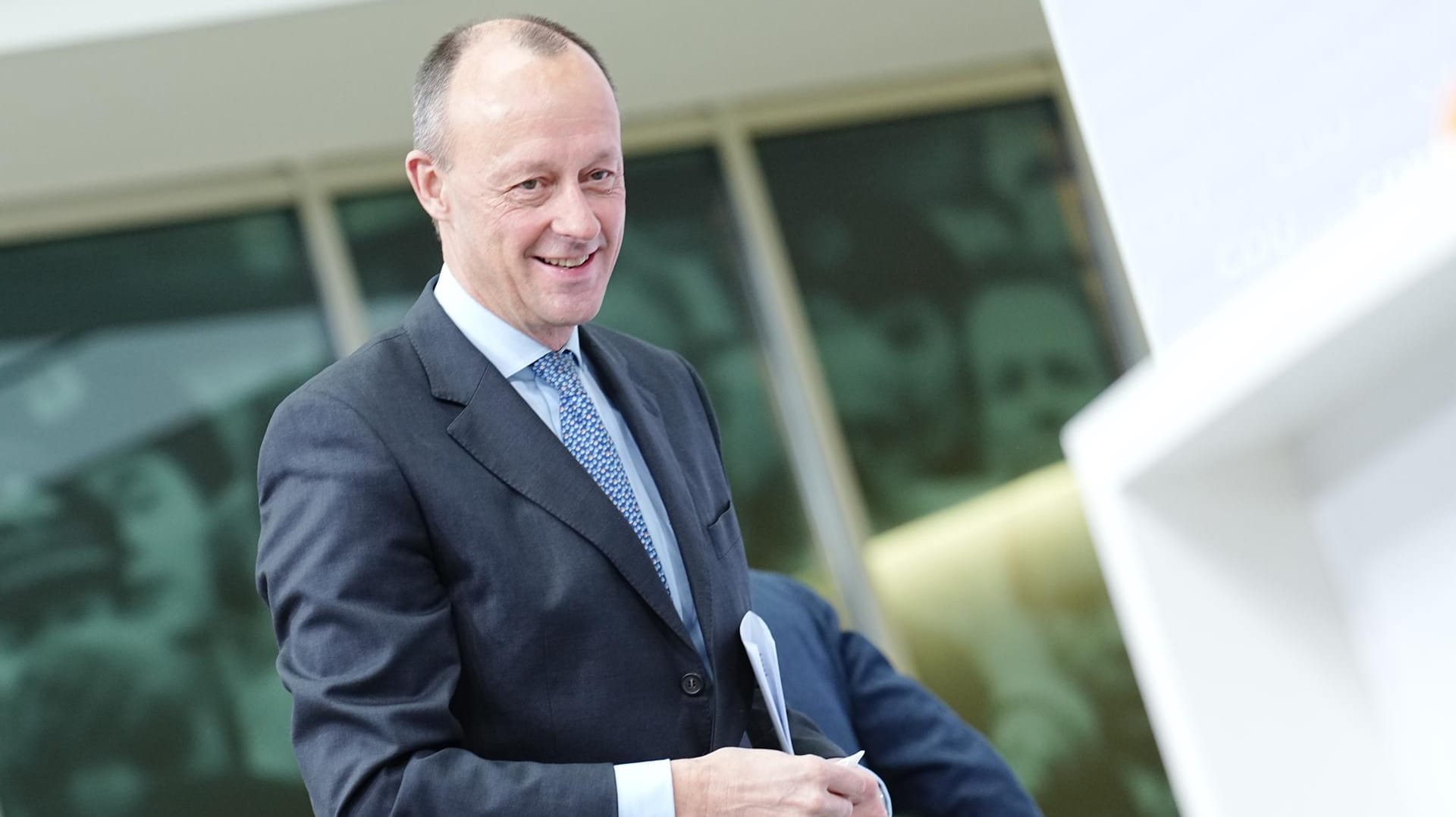 CDU-Chef Friedrich Merz: Die Union liegt in einer Umfrage vor der SPD.