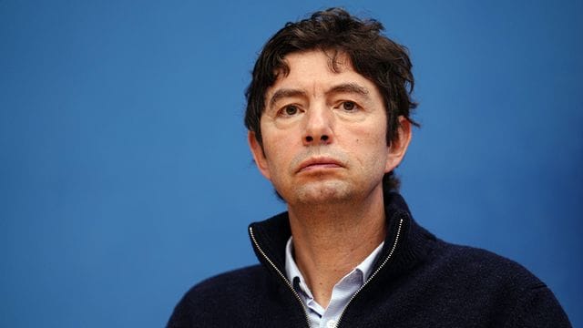 Christian Drosten in der Bundespressekonferenz.